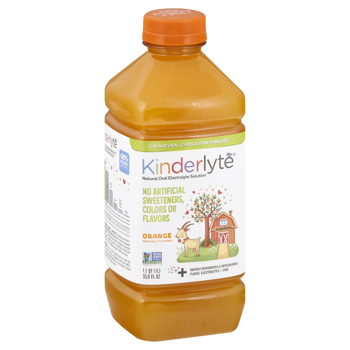 slide 6 of 9, Kinderlyte Orange, 33.8 fl oz