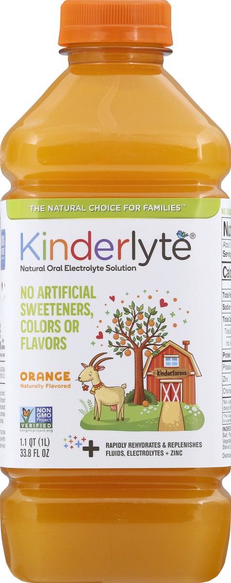 slide 5 of 9, Kinderlyte Orange, 33.8 fl oz
