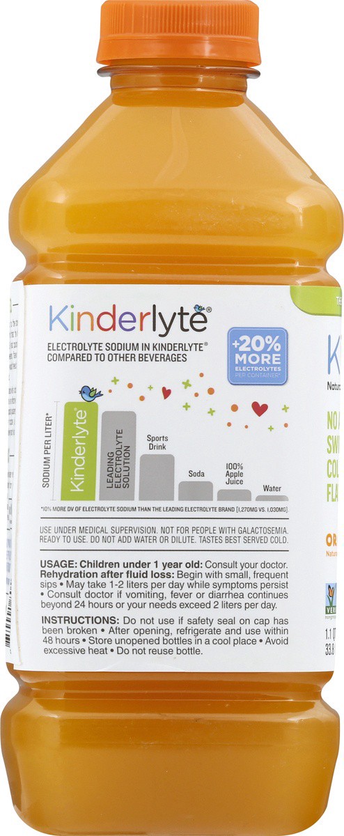 slide 7 of 9, Kinderlyte Orange, 33.8 fl oz