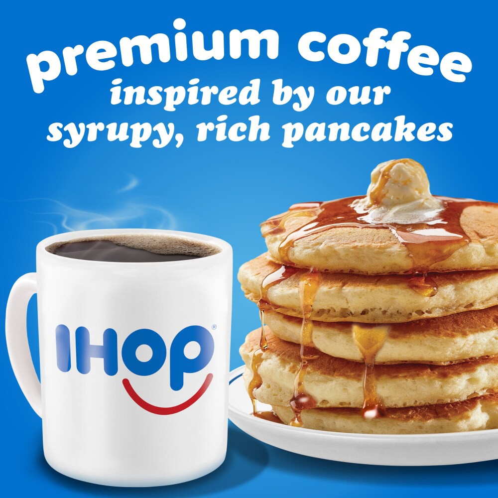slide 5 of 5, IHOP Buttery Syrup Flavored Ground Coffee, 11 oz Bag, 11 oz