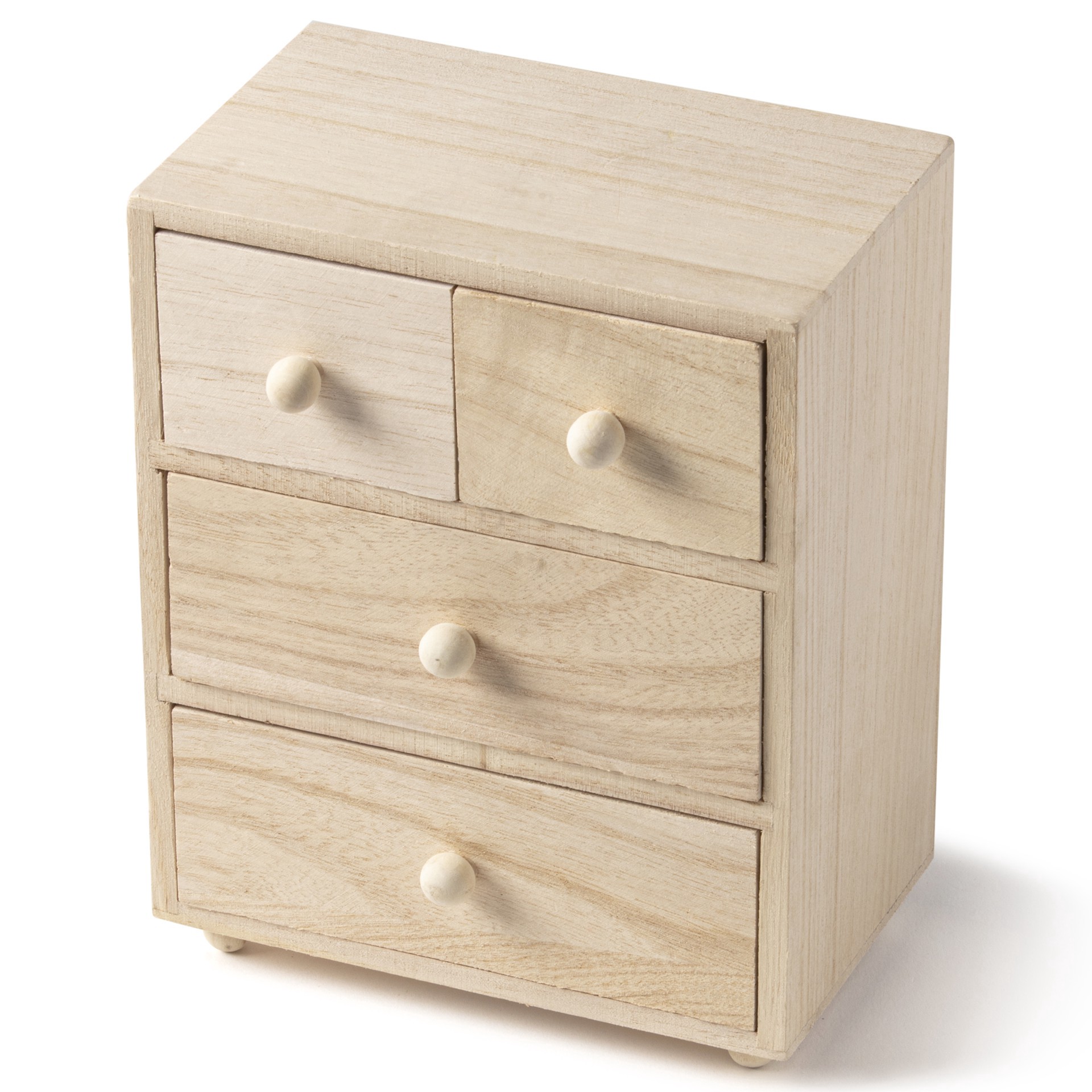 slide 3 of 4, Wooden 4 Drawer Box By Make Market, 6.1 in x 3.93 in x 7.67 in