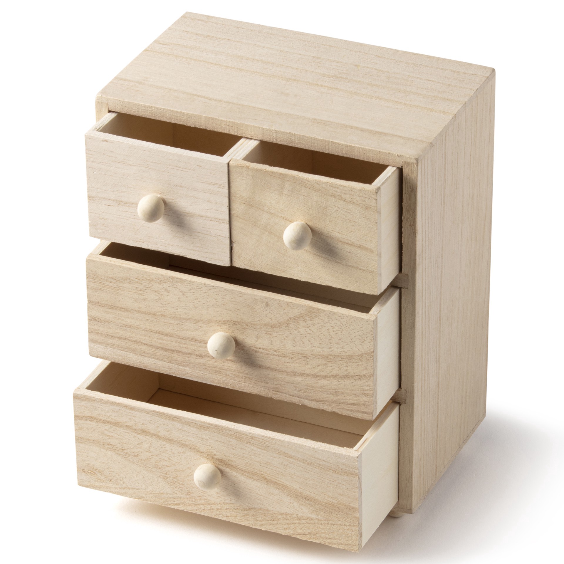 slide 2 of 4, Wooden 4 Drawer Box By Make Market, 6.1 in x 3.93 in x 7.67 in