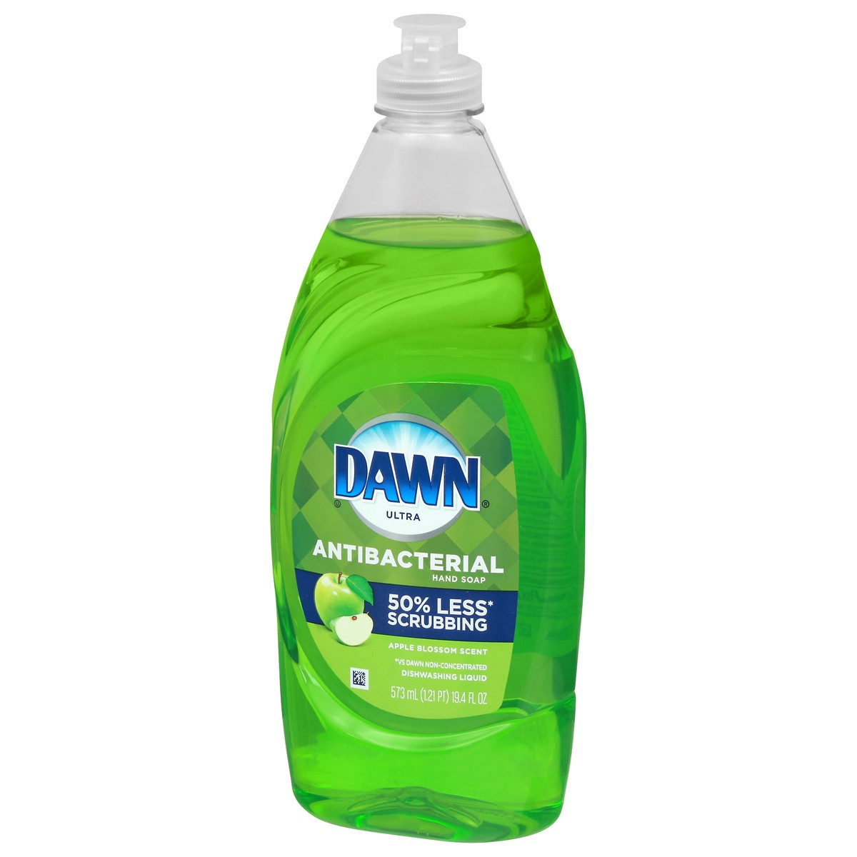 slide 4 of 9, Dawn Ultra Antibacterial Dishwashing Liquid Dish Soap Apple Blossom Scent, 19.4 fl oz