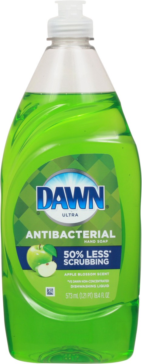 slide 5 of 9, Dawn Ultra Antibacterial Dishwashing Liquid Dish Soap Apple Blossom Scent, 19.4 fl oz