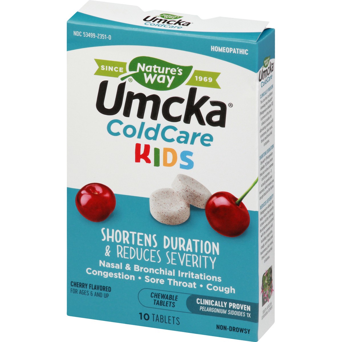 slide 2 of 9, Nature's Way Ages 6+ Kids Chewables Cherry Flavored Cold Relief 10 Tablets, 10 ct