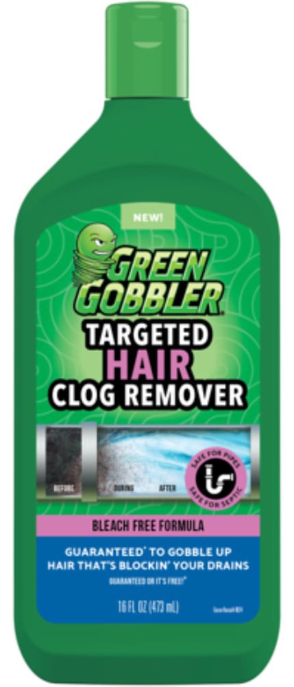 slide 1 of 1, Green Gobbler® Targeted Hair Clog Remover, 16 fl oz