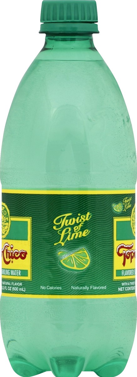 slide 4 of 4, Topo Chico Sparkling Mineral Water Twist of Lime Bottle, 20.3 fl oz, 20.3 fl oz