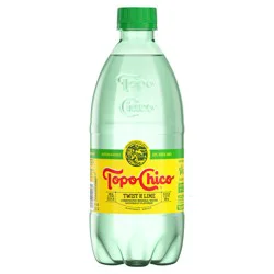 Topo Chico Mineral Water Twist of Lime Bottle- 20.3 fl oz