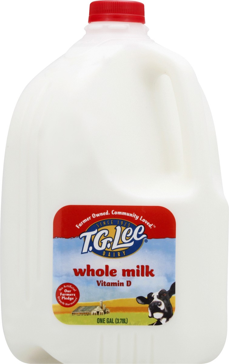 slide 1 of 10, T.G. Lee Vitamin D Whole Milk 1 gl, 1 gal