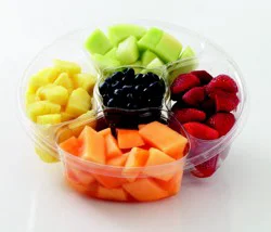 In-Store Cut Shallow Medium Fruit Tray (Pineapple/Mixed Melon/Mixed Berries/Red & Green Grapes)