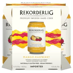 Rekorderlig Hard Cider Mango Raspberry Cider 4Pk Can