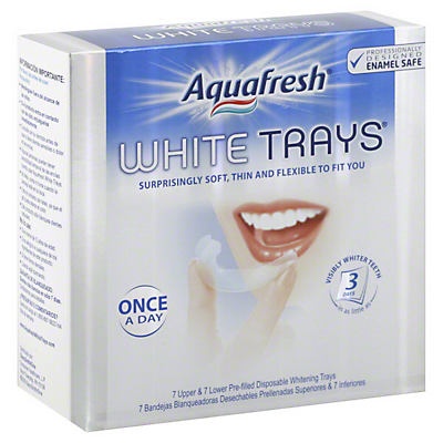 slide 1 of 1, Aquafresh White Trays, 14 ct