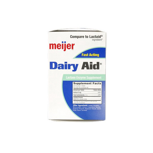 slide 4 of 9, Fast Acting Dairy Digestive Supplement Vanilla Flavor, 60 ct
