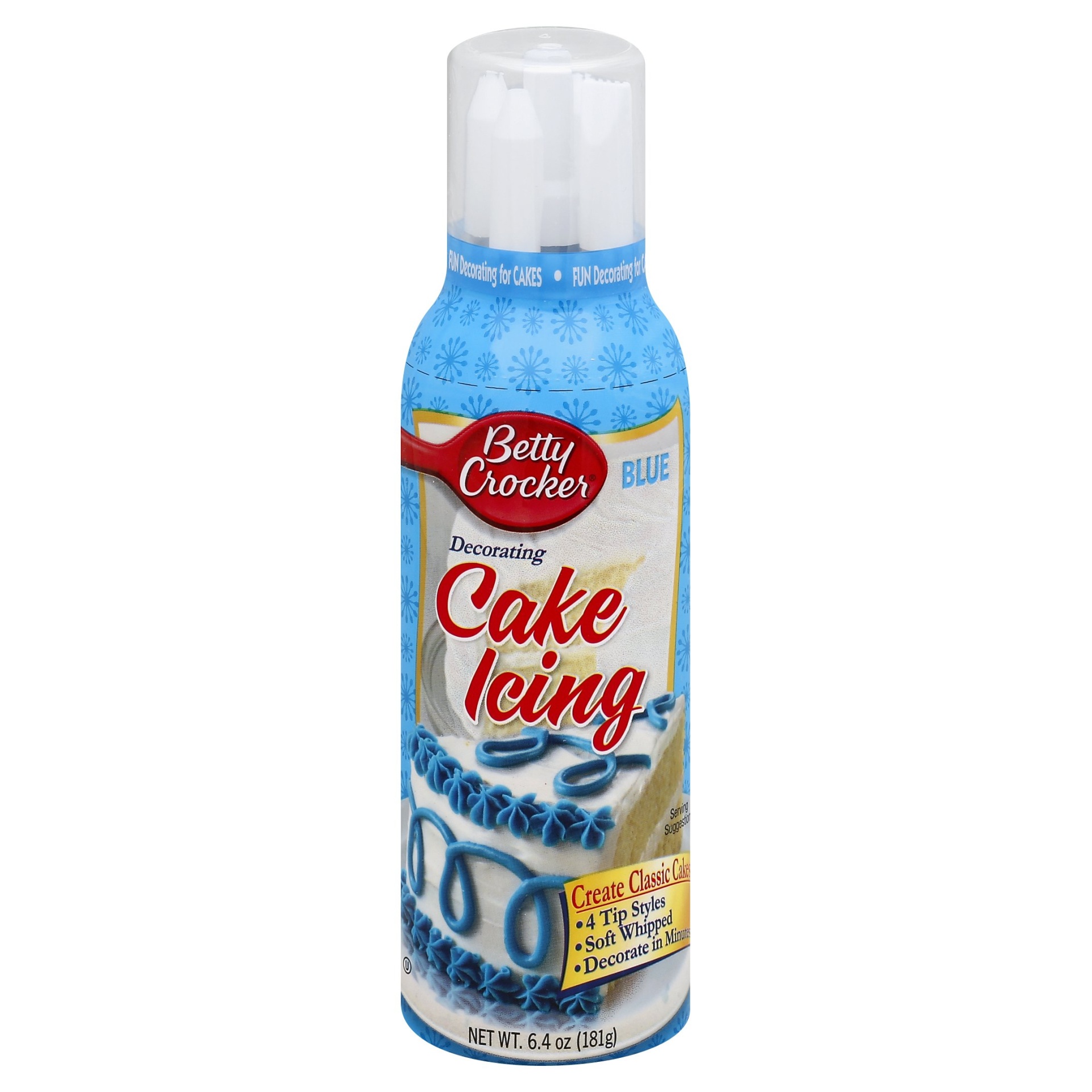 slide 1 of 1, Betty Crocker Blue Icing, 6.4 oz