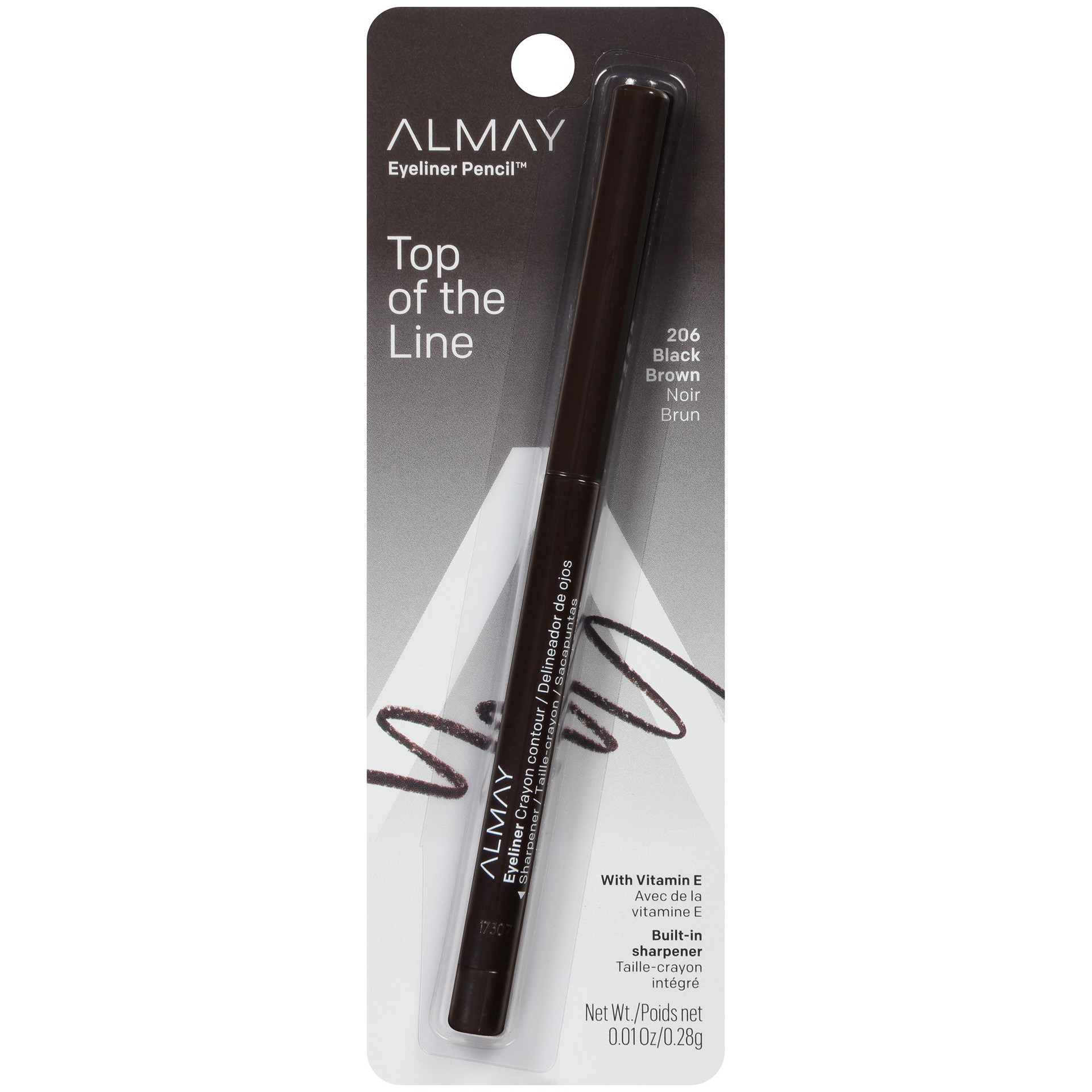 slide 1 of 4, Almay Eyeliner Pencil - Black Brown, 0.01 oz