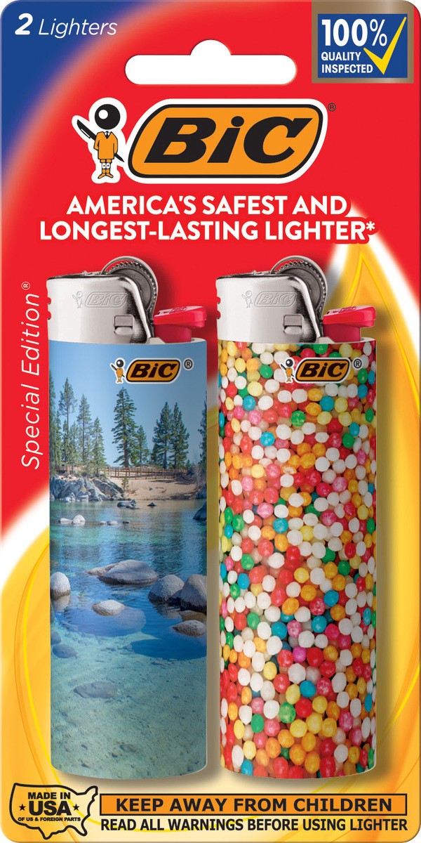 slide 1 of 8, BIC Big Lighter Special Edition, 2 ct