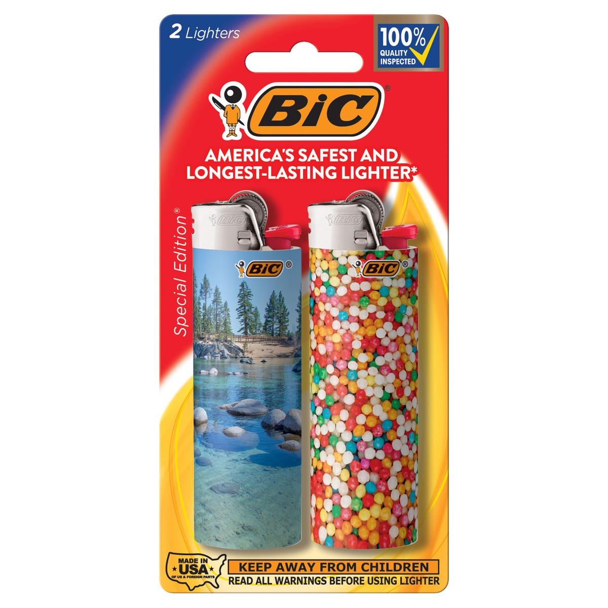 slide 1 of 1, BIC Big Lighter Special Edition, 2 ct