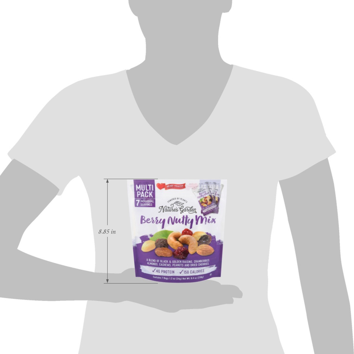 slide 14 of 15, Nature's Garden Berry Nutty Mix 7 - 1.2 oz Bags, 7 ct