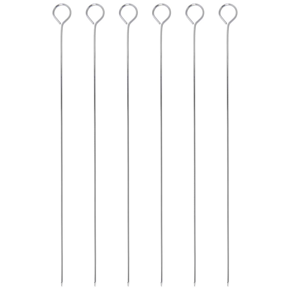 slide 2 of 4, Everyday Living® Chrome Plated Skewers, 6 ct