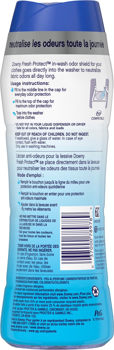 slide 3 of 6, Downy Fresh Protect In-Wash Scent Beads with Febreze Odor Defense, Active Fresh, 8.6 oz, 8.6 oz