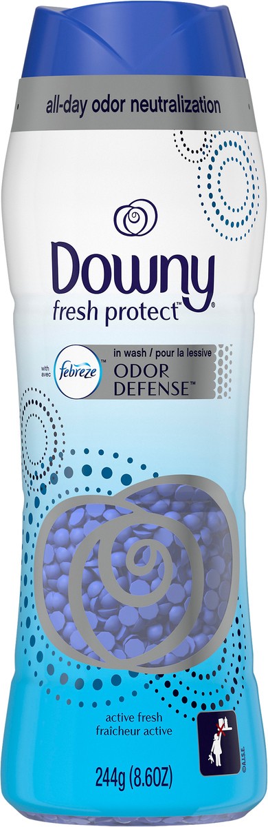 slide 2 of 6, Downy Fresh Protect In-Wash Scent Beads with Febreze Odor Defense, Active Fresh, 8.6 oz, 8.6 oz