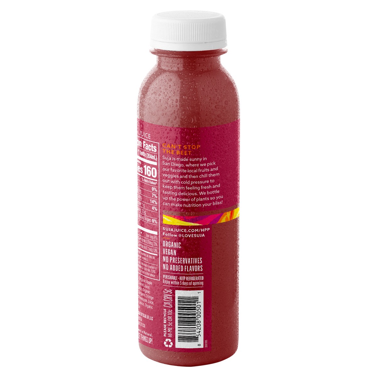 slide 2 of 9, Suja Organic Sweet Beets Cold-Pressed Juice 12oz., 1 ct