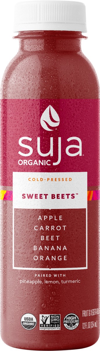 slide 6 of 9, Suja Organic Sweet Beets Cold-Pressed Juice 12oz., 1 ct