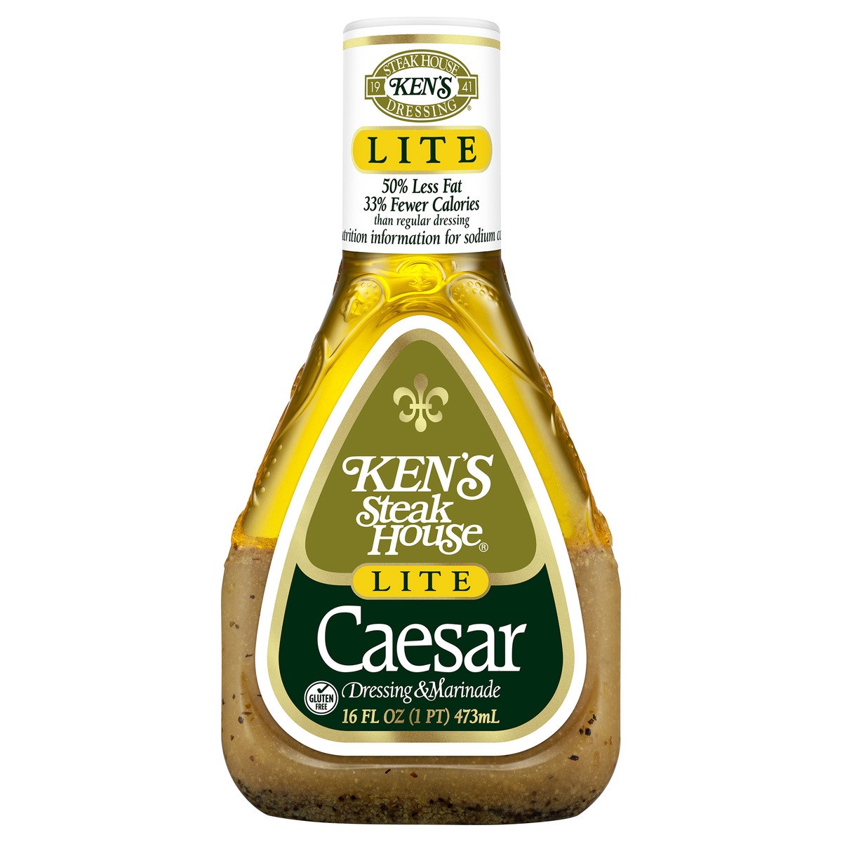 slide 1 of 12, Ken's Steak House Lite Caesar Salad Dressing, 16 fl oz