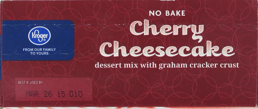 slide 4 of 5, Kroger No Bake Cherry Cheesecake Dessert Mix, 17.8 oz