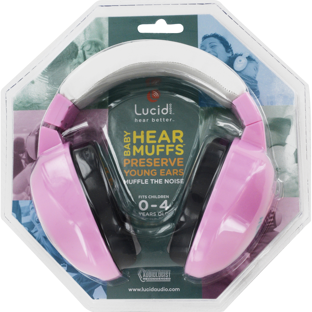 slide 1 of 2, Lucid Audio Hearmuffs Infant Passive - Pastel Pink, 1 ct