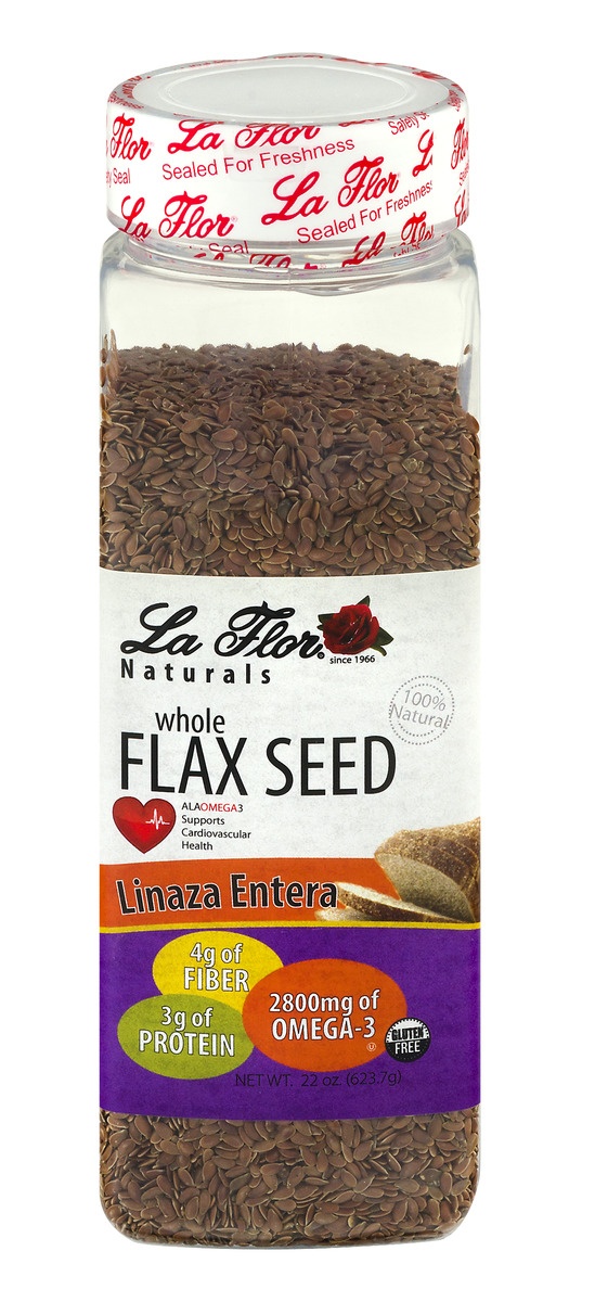slide 1 of 1, La Flor Flax Seed (Linaza) Conv, 22 oz