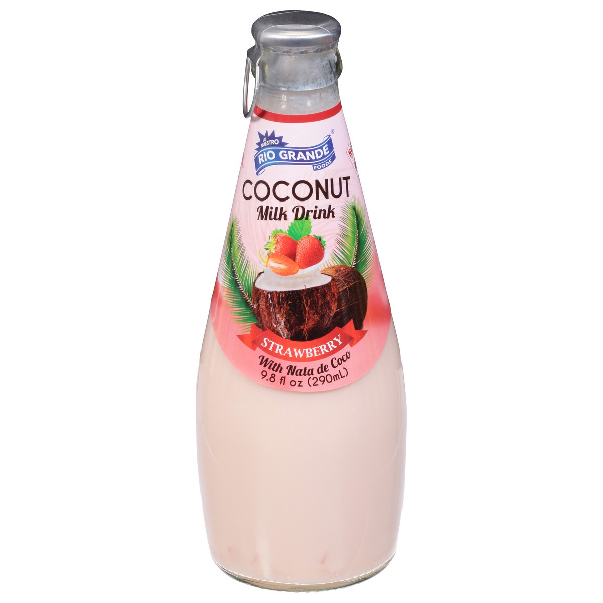 slide 1 of 9, Rio Grande Strawberry Coconut Milk Drink with Nata De Coco 9.8 fl oz, 9.8 fl oz