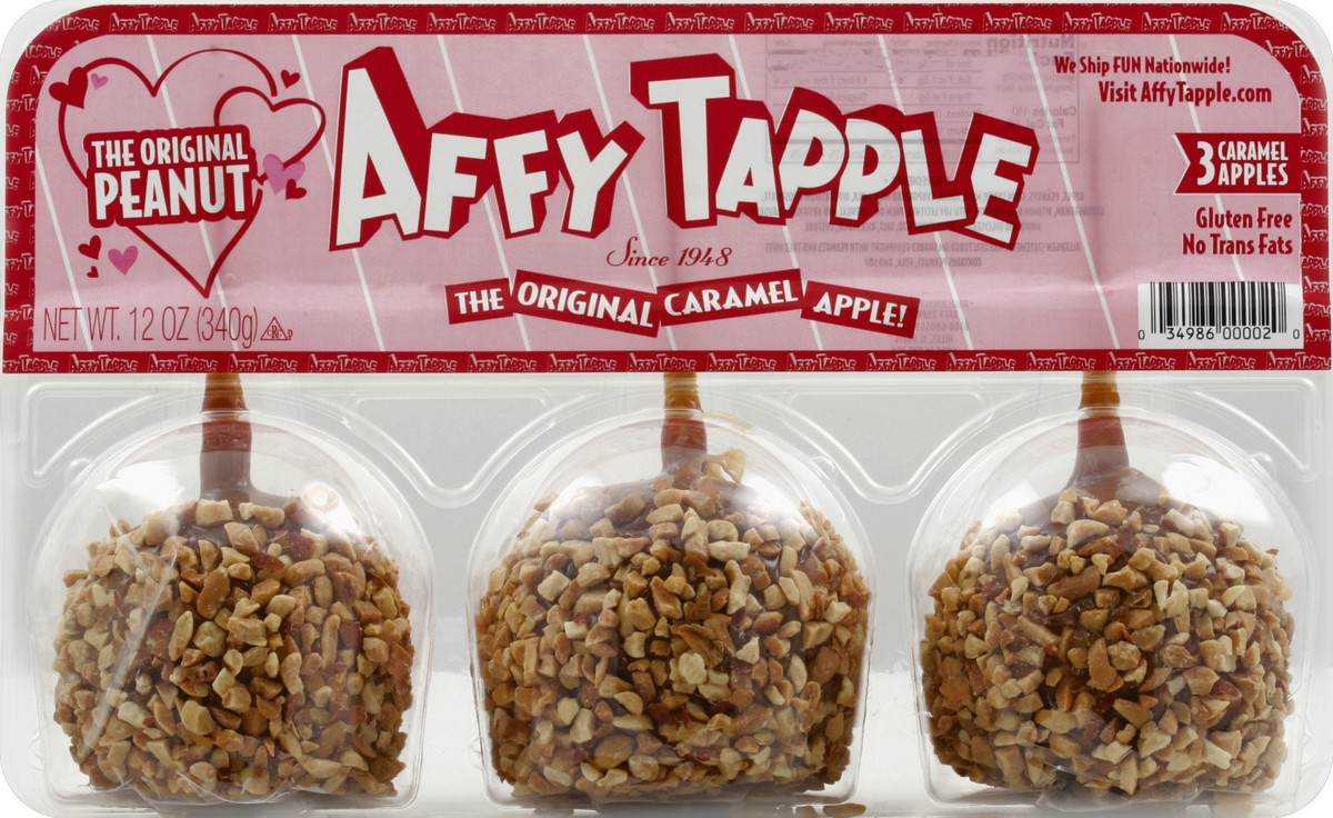 slide 2 of 4, Affy Tapple Caramel Apple W/Nuts, 3 ct