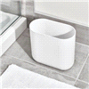slide 5 of 5, White Cade Slim Waste Can, 10.56" x 5.5" x 9.77", 5.5 in