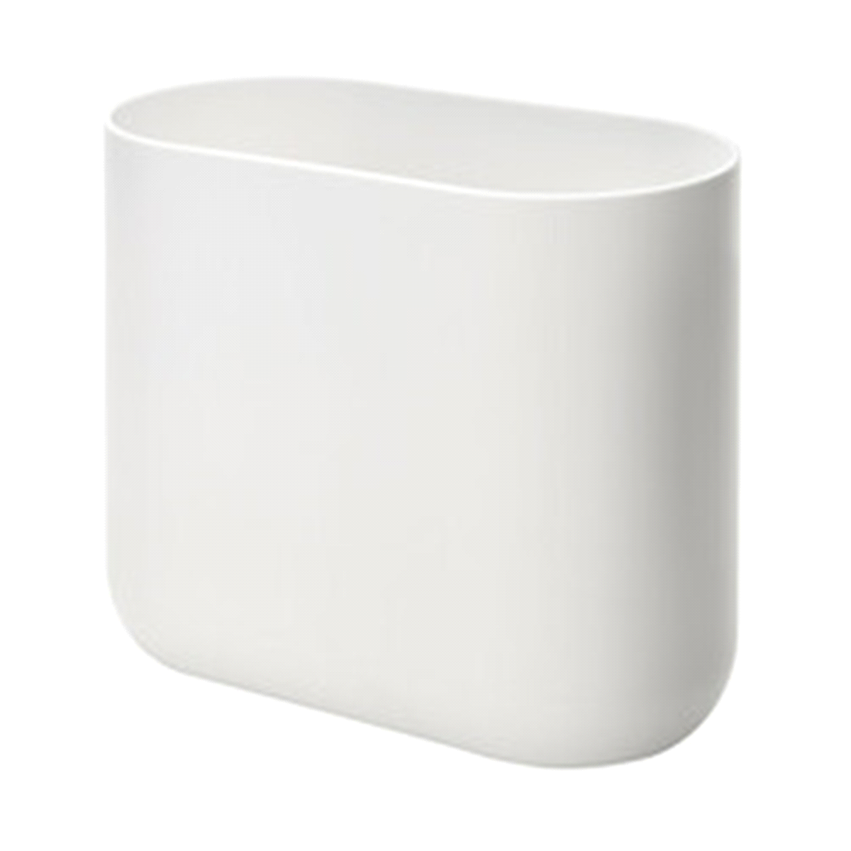 slide 1 of 5, White Cade Slim Waste Can, 10.56" x 5.5" x 9.77", 5.5 in