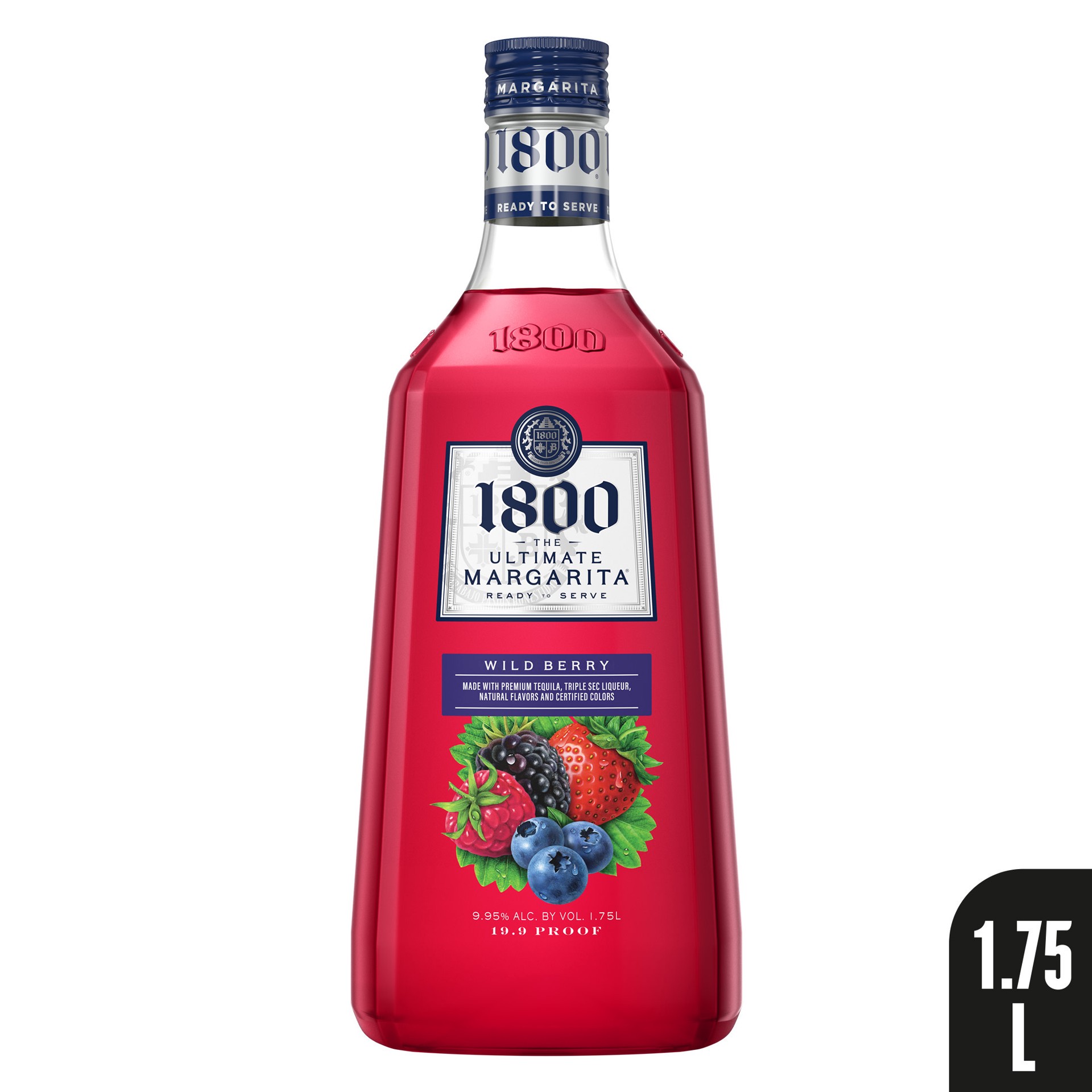 slide 6 of 6, 1800 The Ultimate Wild Berry Margarita 1.75 l, 1.75 liter