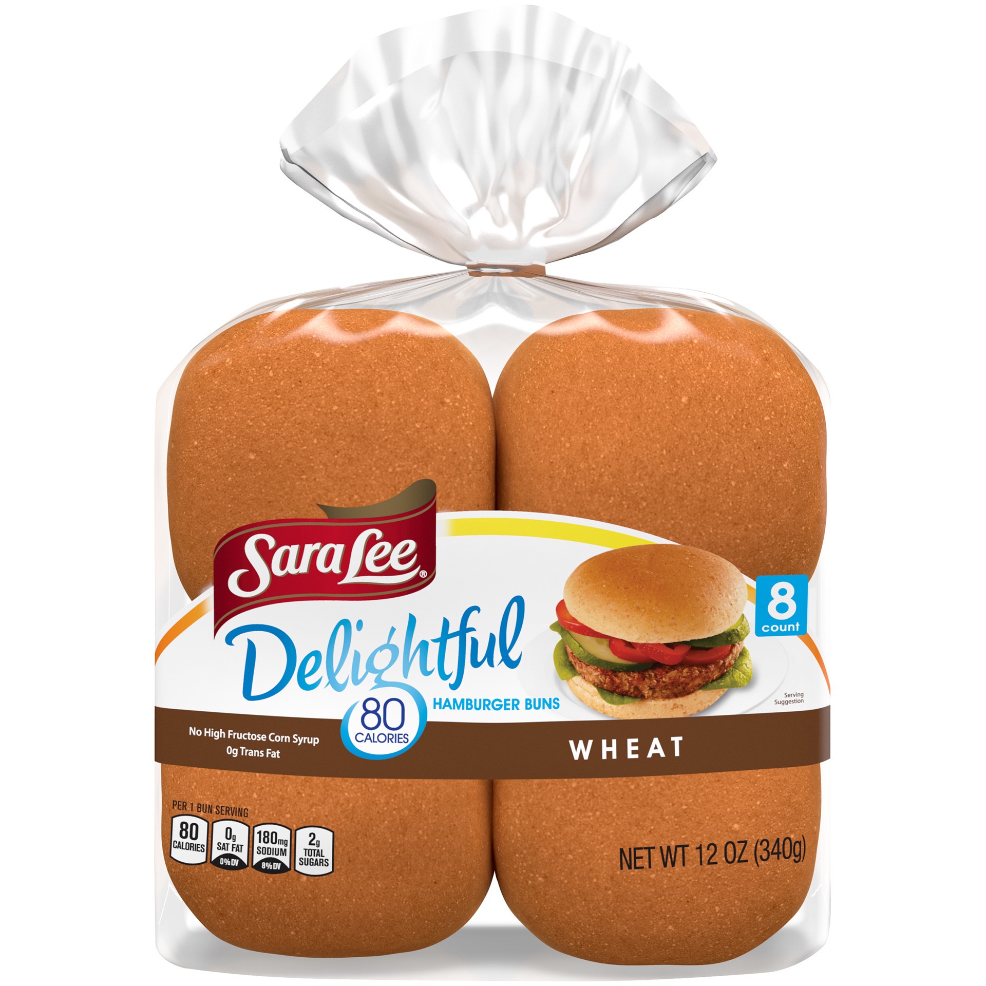 slide 1 of 5, Sara Lee Delightful Wheat Buns 8 Ct 12 Oz, 12 oz