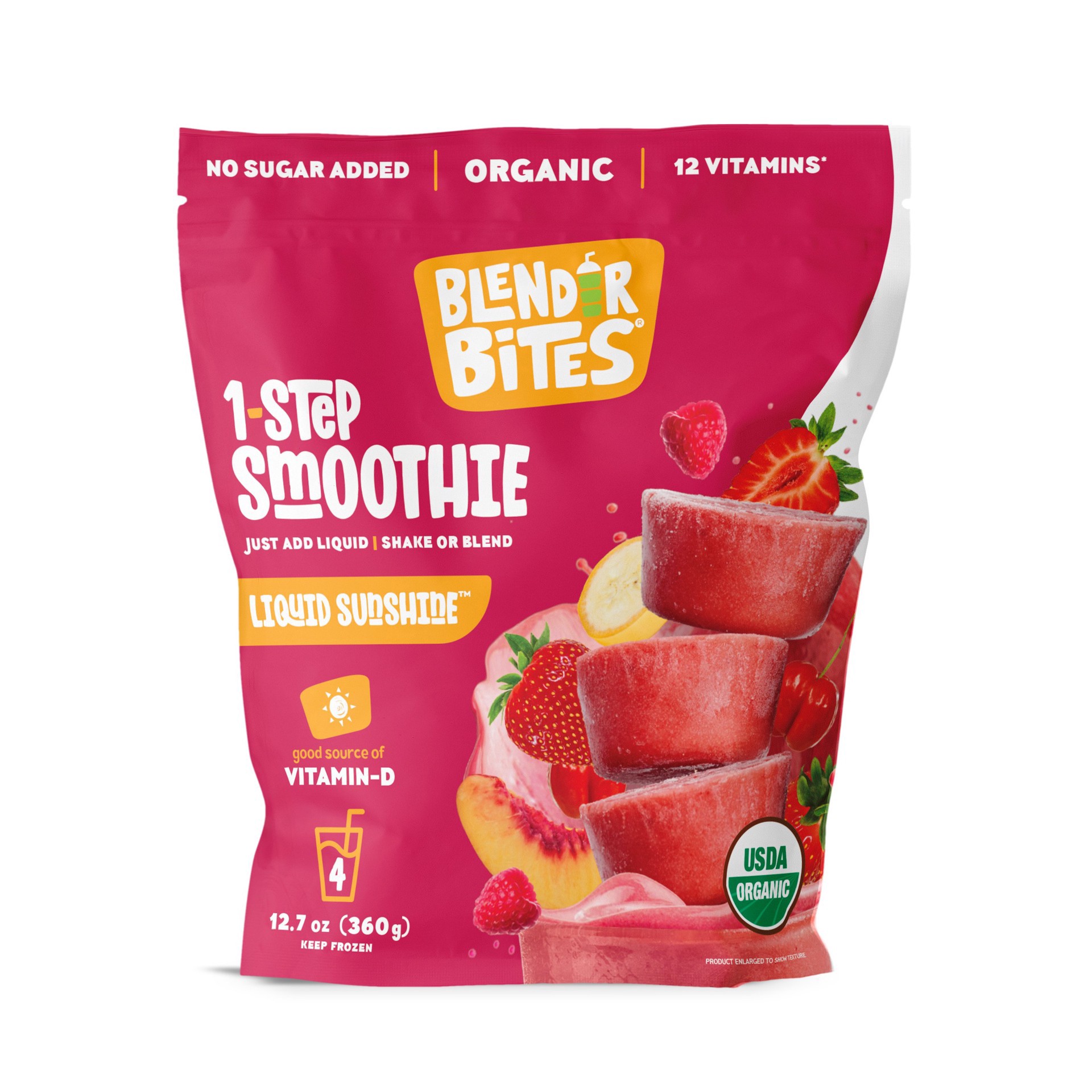 slide 1 of 1, Blender Bites Organic Liquid Sunshine 1-Step Smoothie 12.7 oz, 12.7 oz