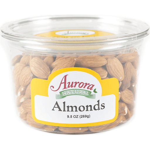 slide 2 of 2, Aurora Natural Almonds Raw, 9.5 oz