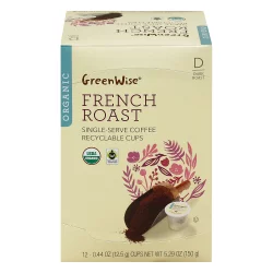 Publix GreenWise Organic Whole Bean Dark French Roast Coffee - 10 oz