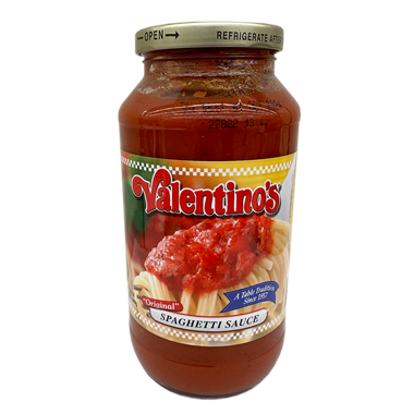 slide 1 of 1, Valentino'S Valentinos Spaghetti Sauce, 24 oz