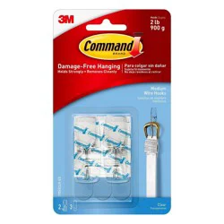 Command Clear Wire Hooks Medium 1 ea