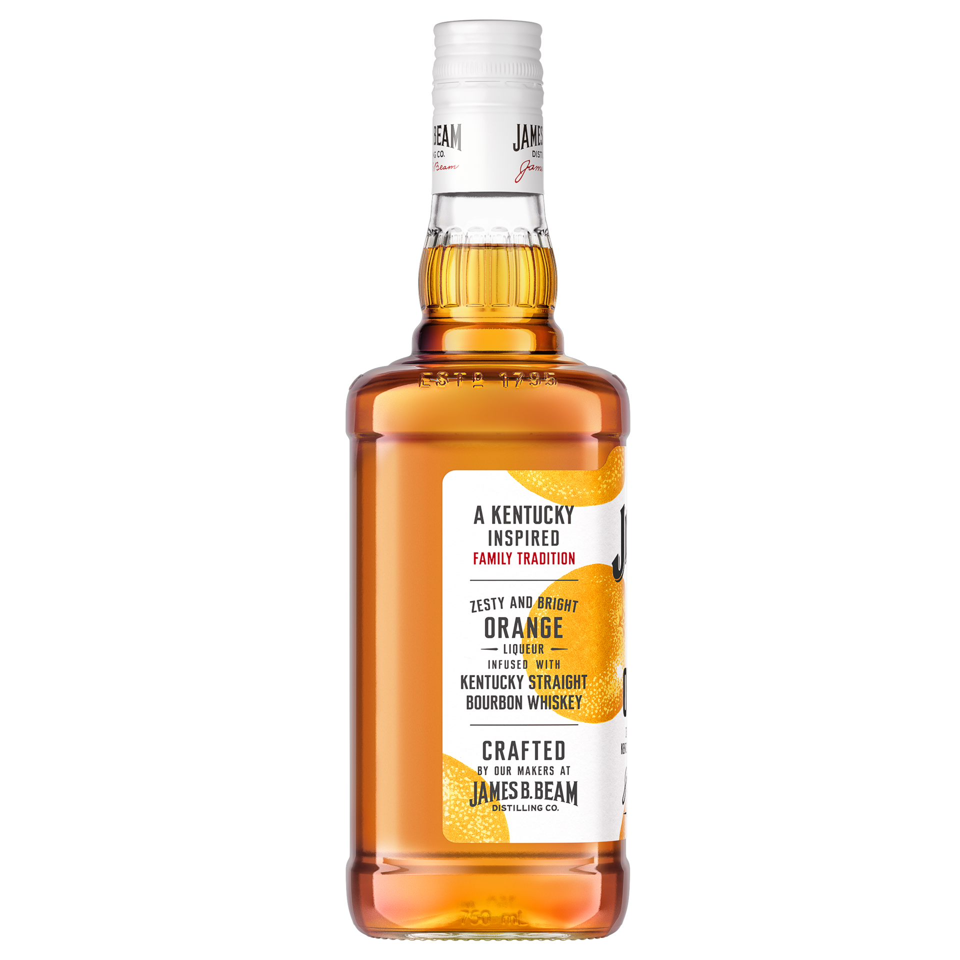 slide 3 of 4, Jim Beam Orange Liqueur with Kentucky Straight Bourbon Whiskey 750 ml, 750 ml