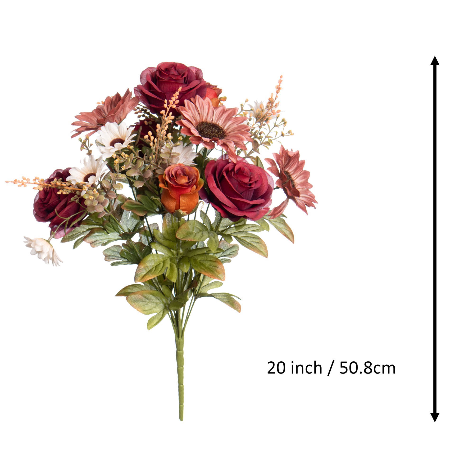 slide 3 of 3, 20" Rose, Sunflower & Daisy Mixed Deluxe Bush By Ashland, 20 in