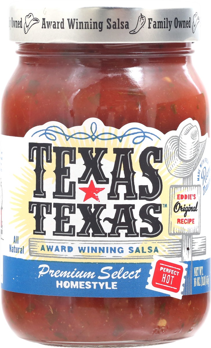 slide 10 of 12, Texas-Texas Perfect Hot Homestyle Salsa 16 oz, 16 oz