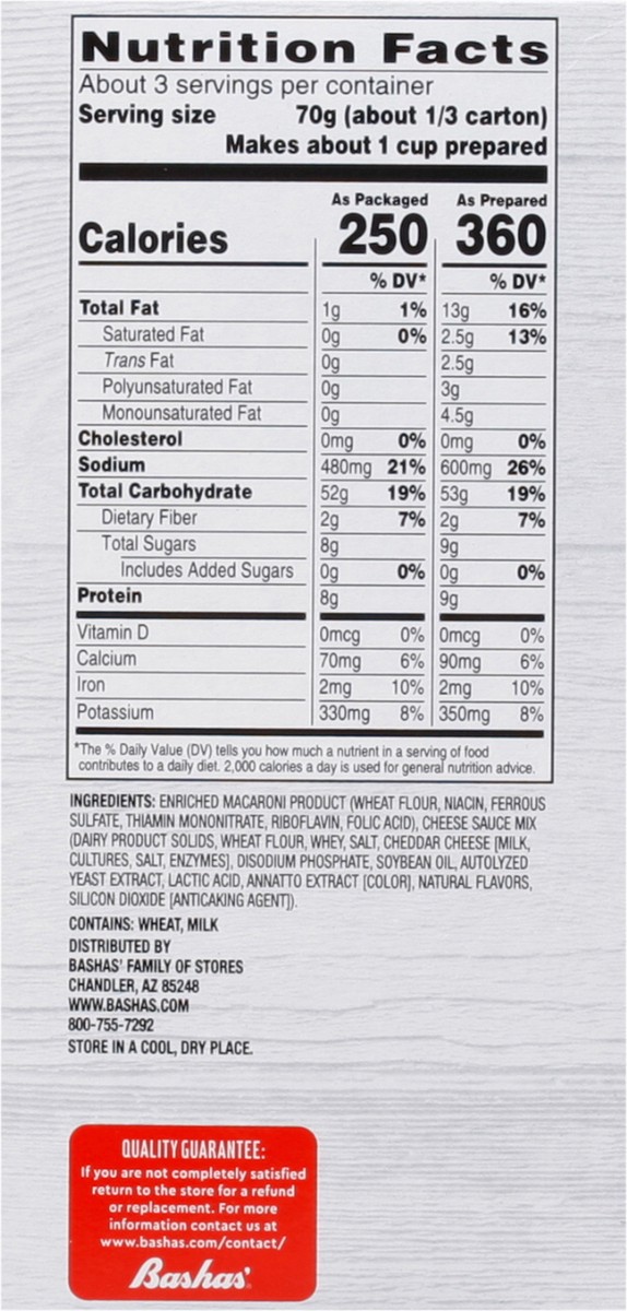slide 2 of 13, Bashas Mac & Cheese Dinner - 7.25 oz, 7.25 oz