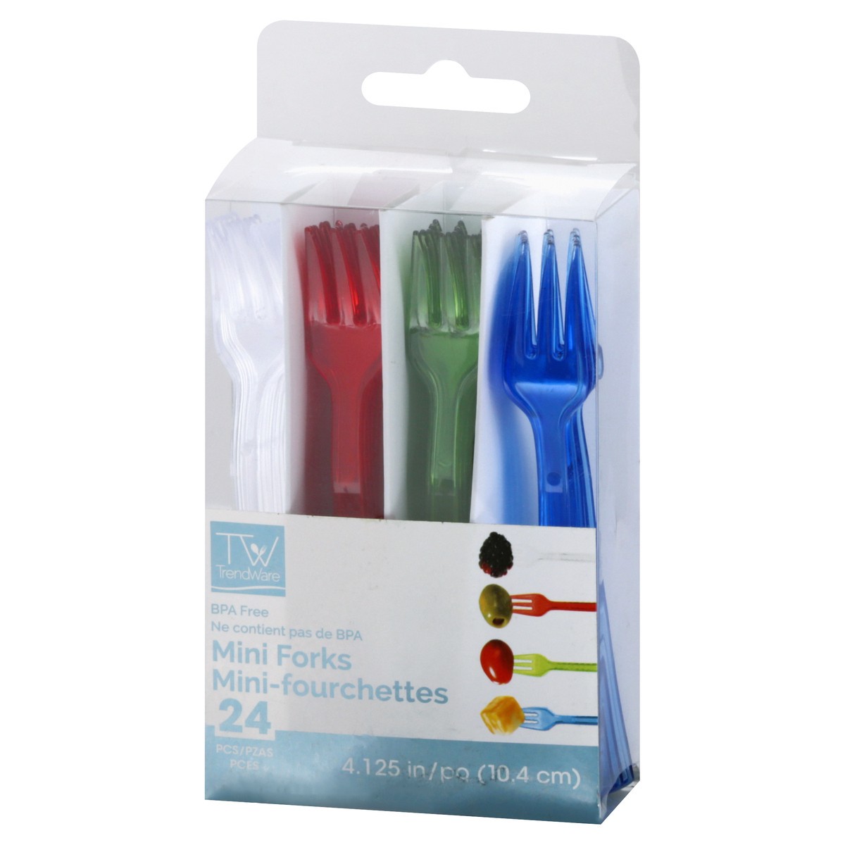 slide 4 of 10, TrendWare Mini Forks 24 ea, 24 ct