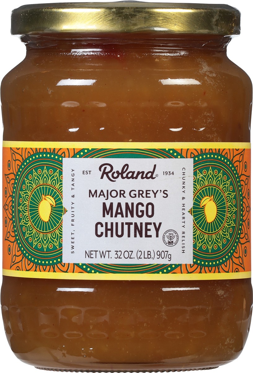 slide 2 of 9, Roland Major Grey's Mango Chutney 32 oz, 32 oz