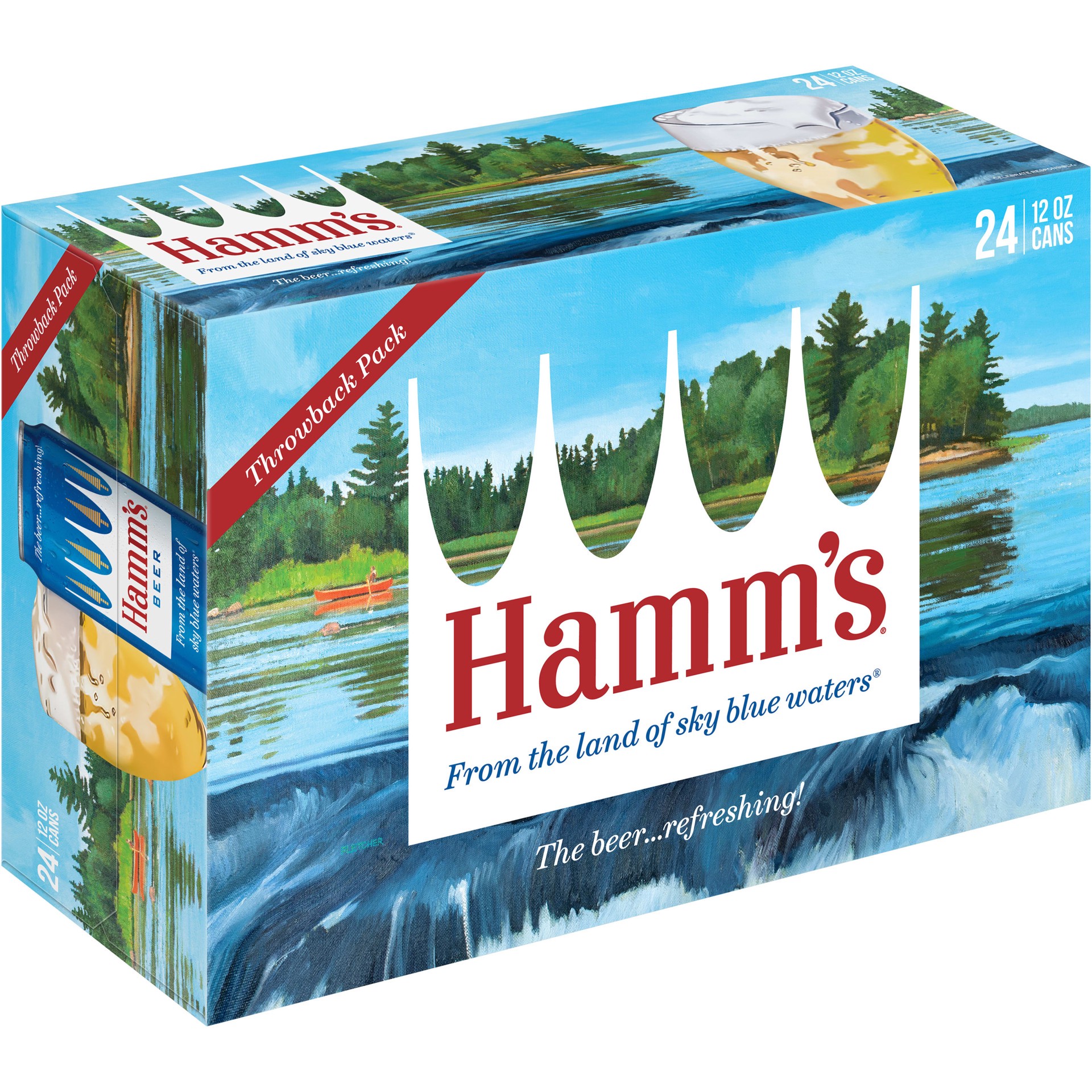 slide 2 of 5, Hamm's Lager 24Pk Can, 24 ct; 12 oz