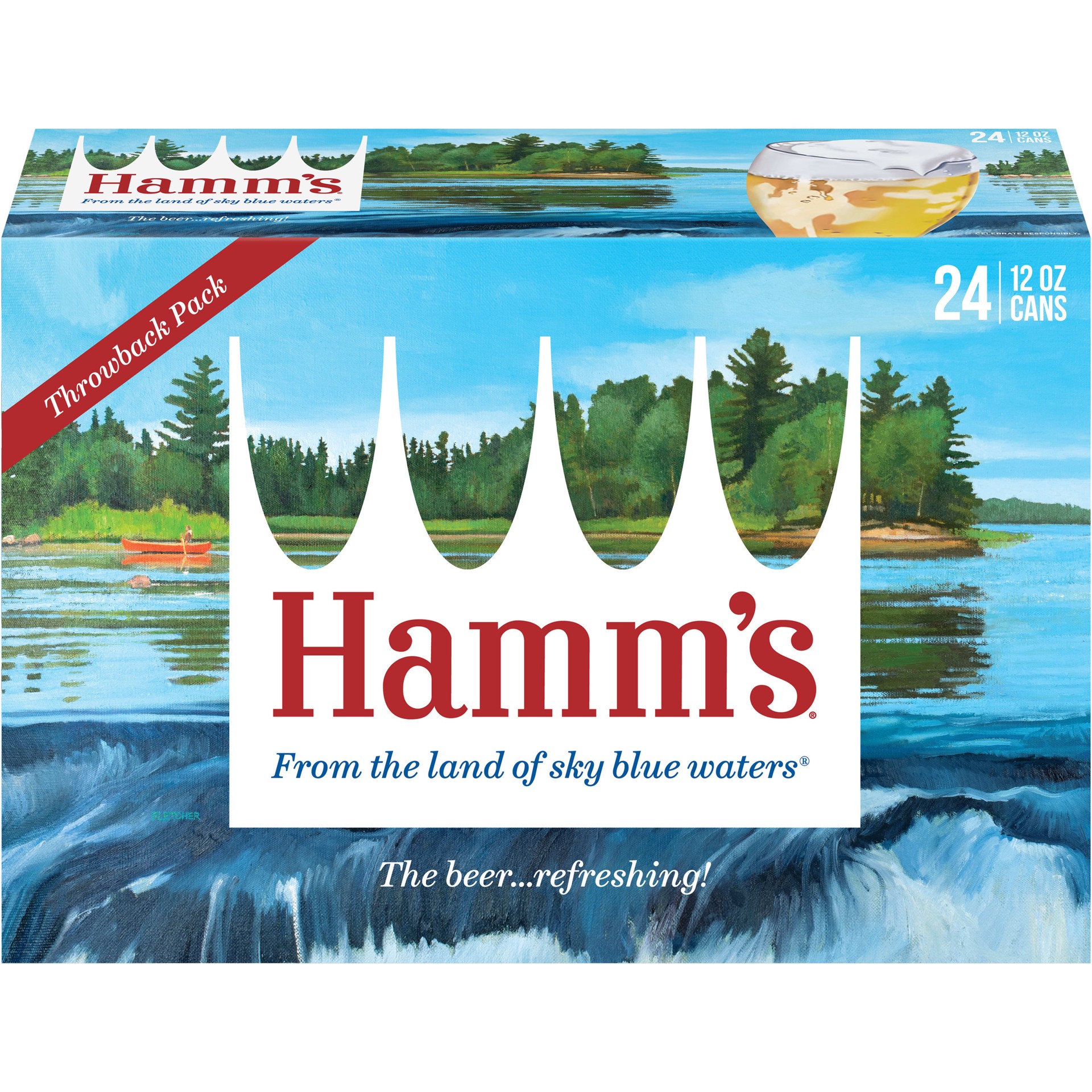 slide 4 of 5, Hamm's Lager 24Pk Can, 24 ct; 12 oz